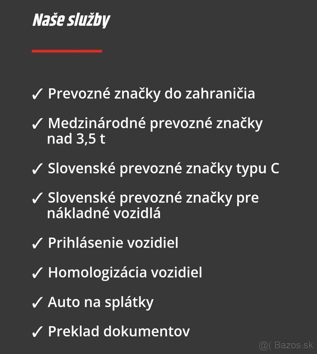 Prevozné značky nad 3,5t ✅2025✅ | Prevozky.sk - 3