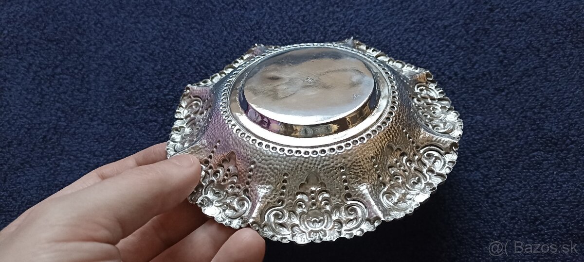 Investičné Striebro –dezertná miska/tanierik-87,7g - 3