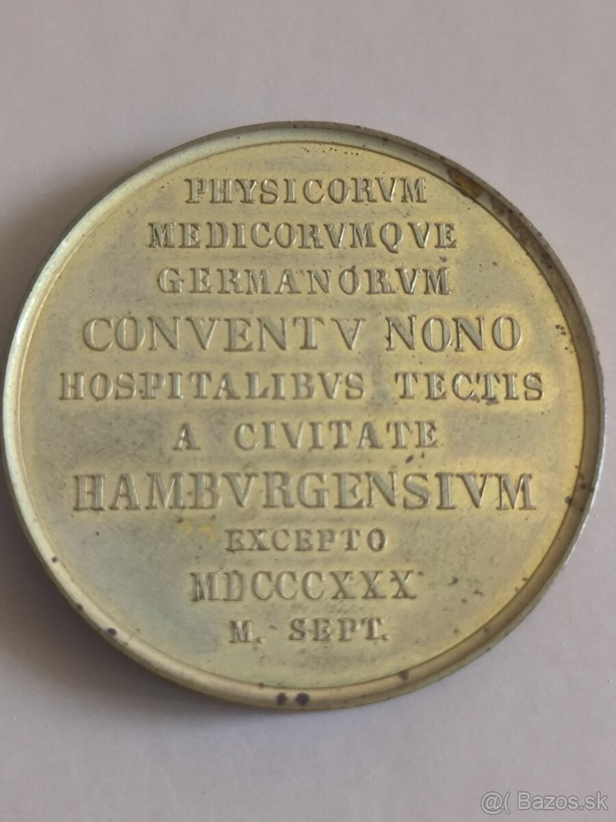 AE Medaila 1830 Nemecko - Kongres lekárov a vedcov Hamburg - 3