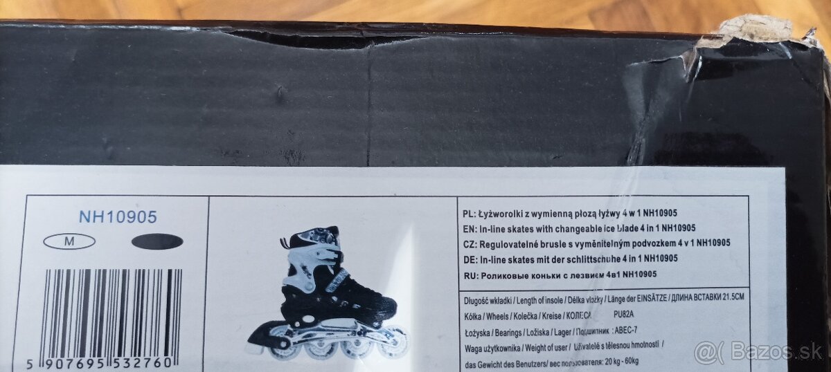 Detské korčule: veľkosť_35-38 - 3