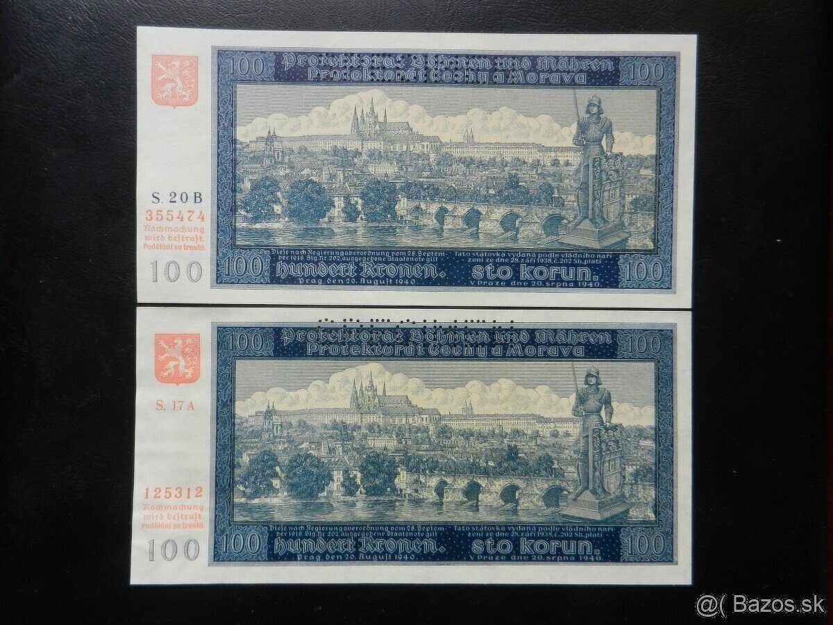 Bankovky protektorát 4 - 3