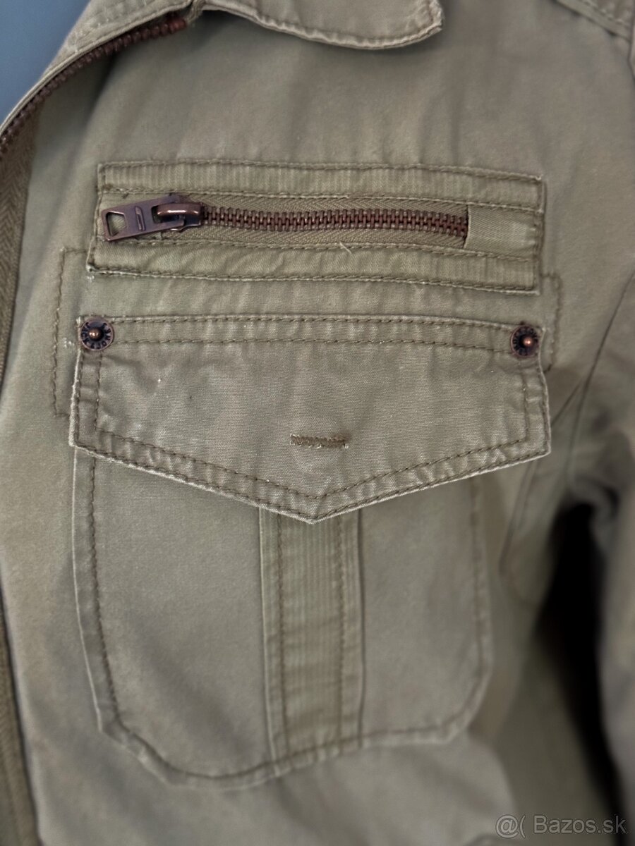 Béžová/piesková prechodná bunda - 3