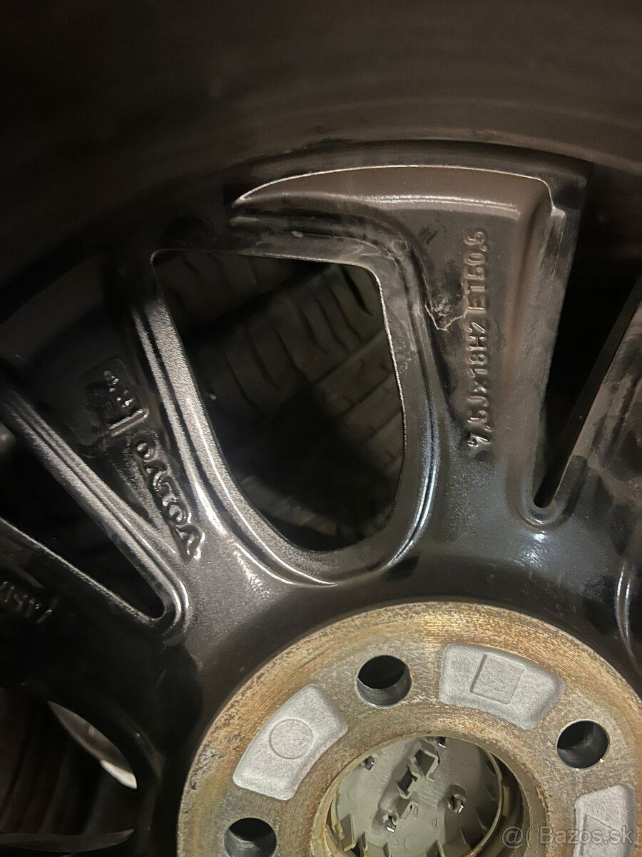 5x108 r18 kolesa disky volvo xc60 čierne alu 235 60 18 - 3