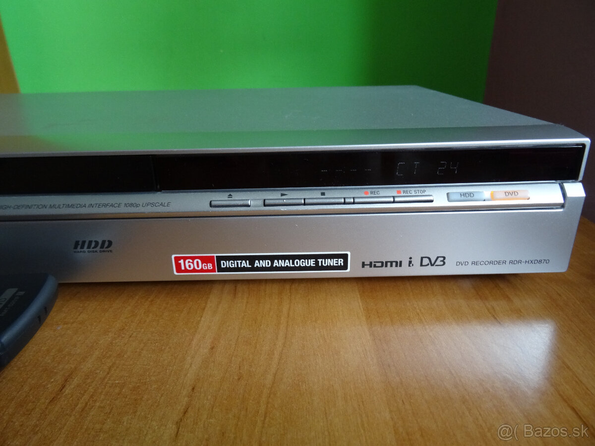 ⚡ DVD rekordér SONY RDR-HXD870 - 160 GB HDD, HDMI, USB ⚡ - 3