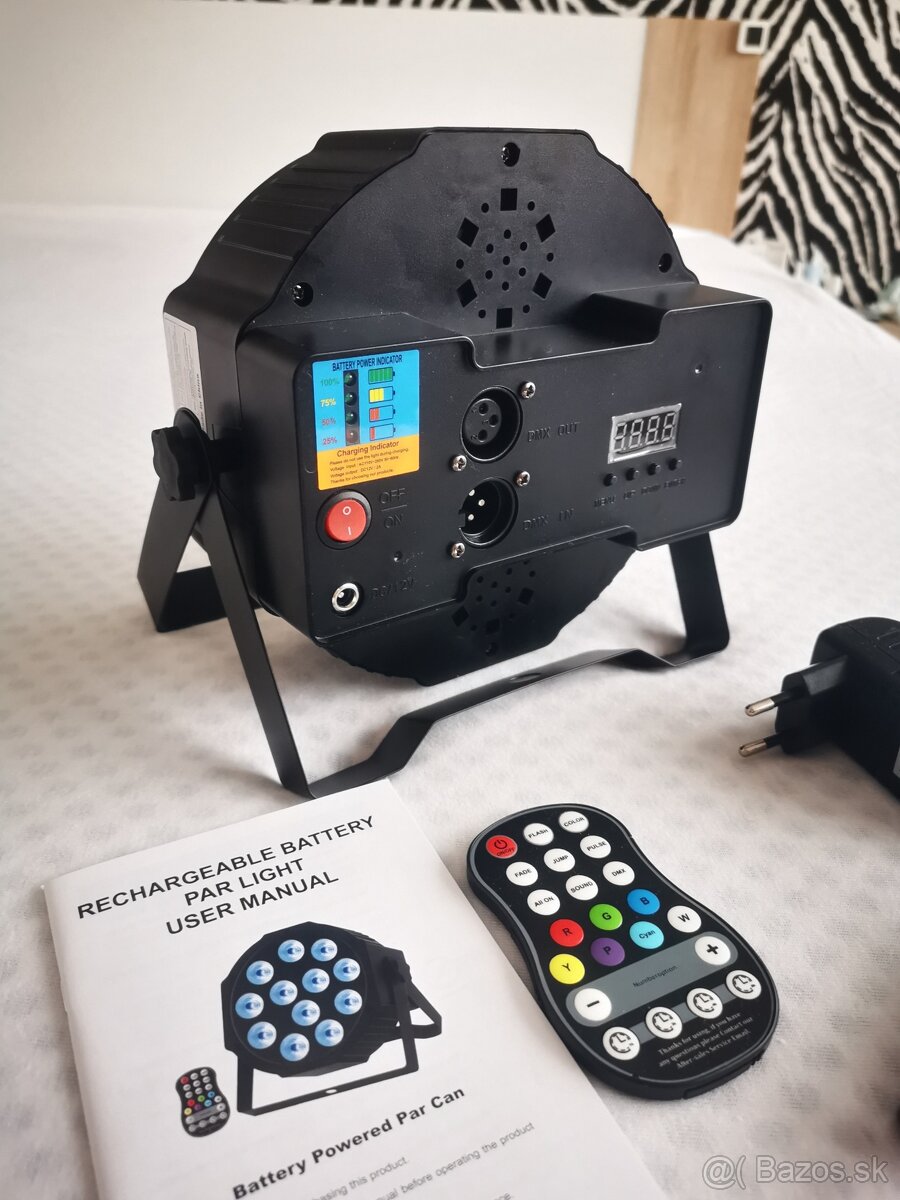 4ks Batériové akku led pary RGBW,diaľkové ov. +Taška - 3