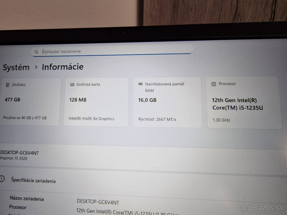 Dell inspirion 3520 - 3