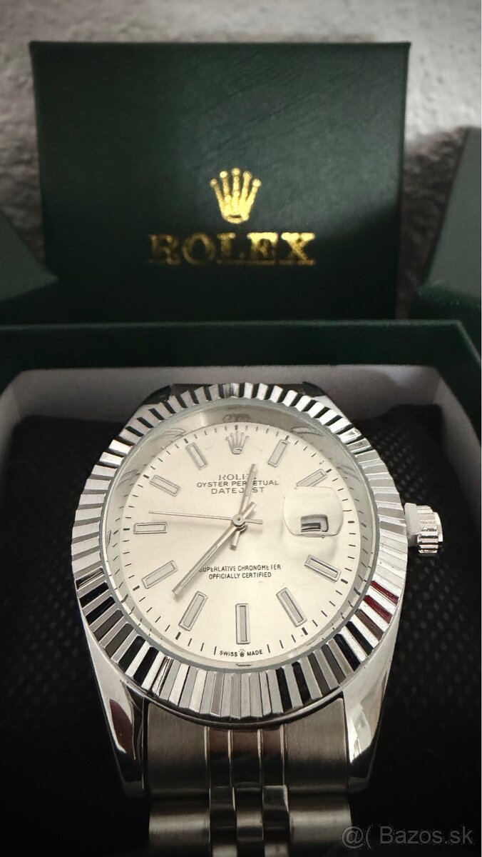 • Hodinky Rolex Oyster Perpetual biele • - 3