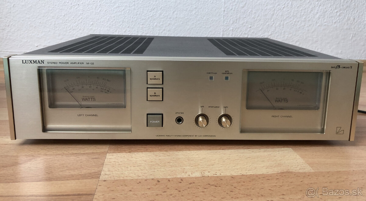 zostava Luxman M02 a C02 Japan - 3