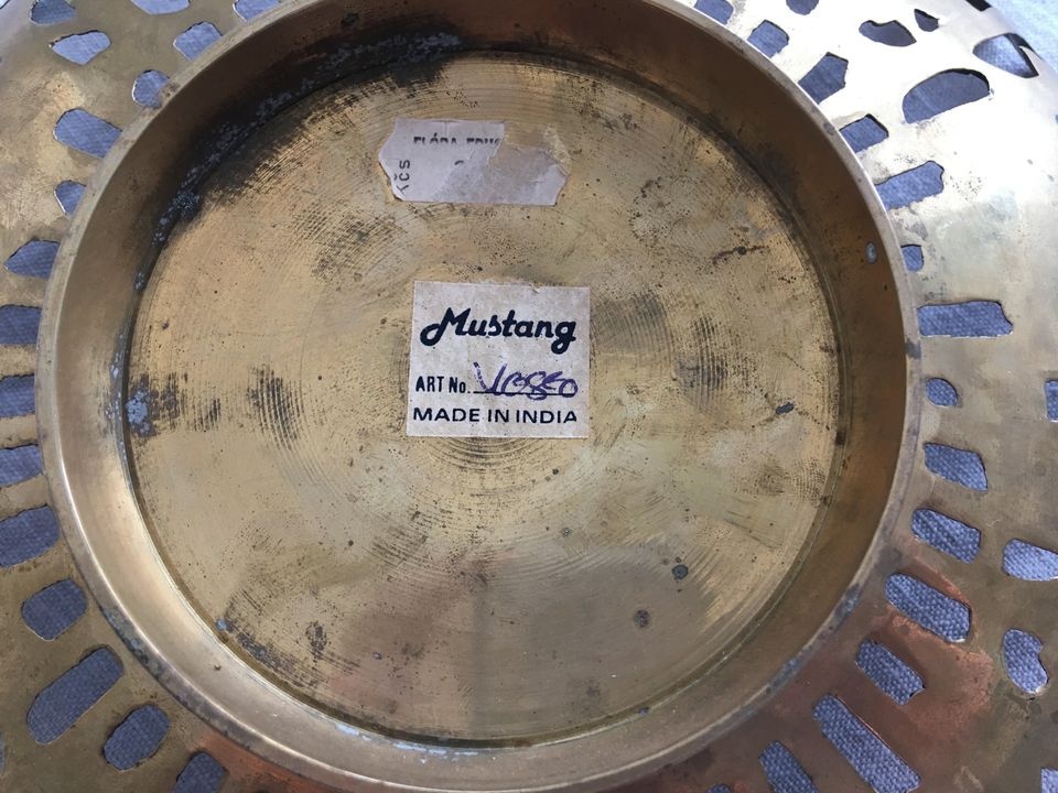 Kovový kvetinový podnos - India - 3