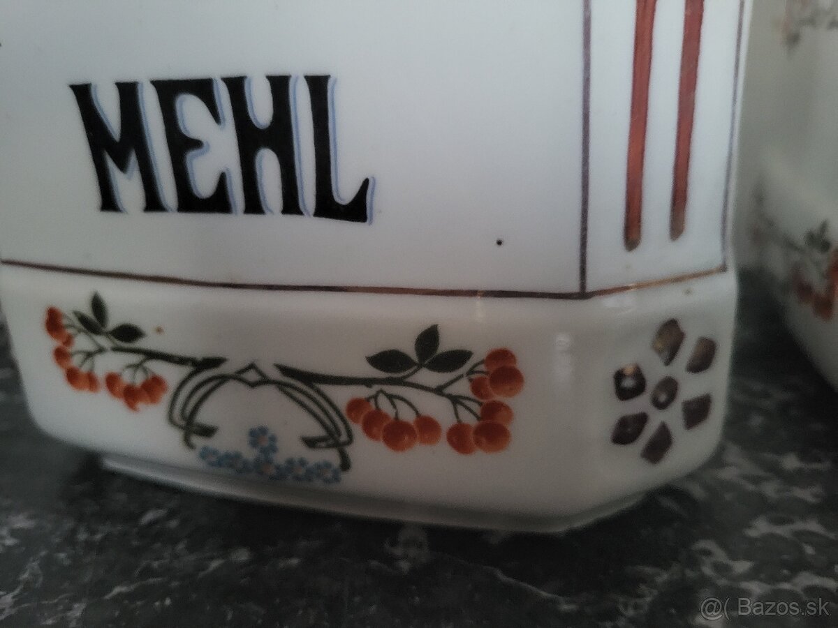 Starožitné nádoby na soľ a múku - 3