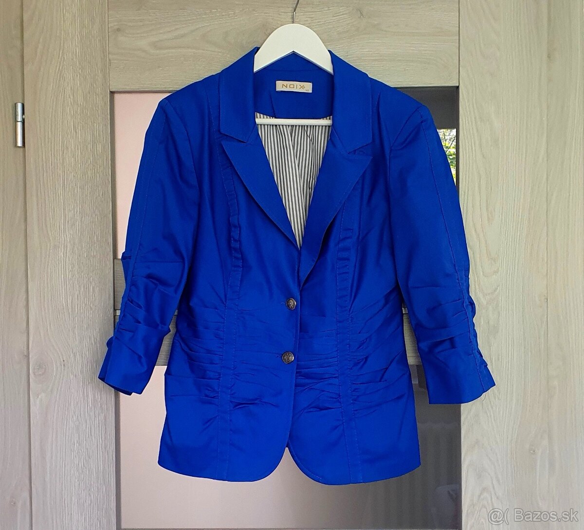 Krásne biele / modré sako - 3