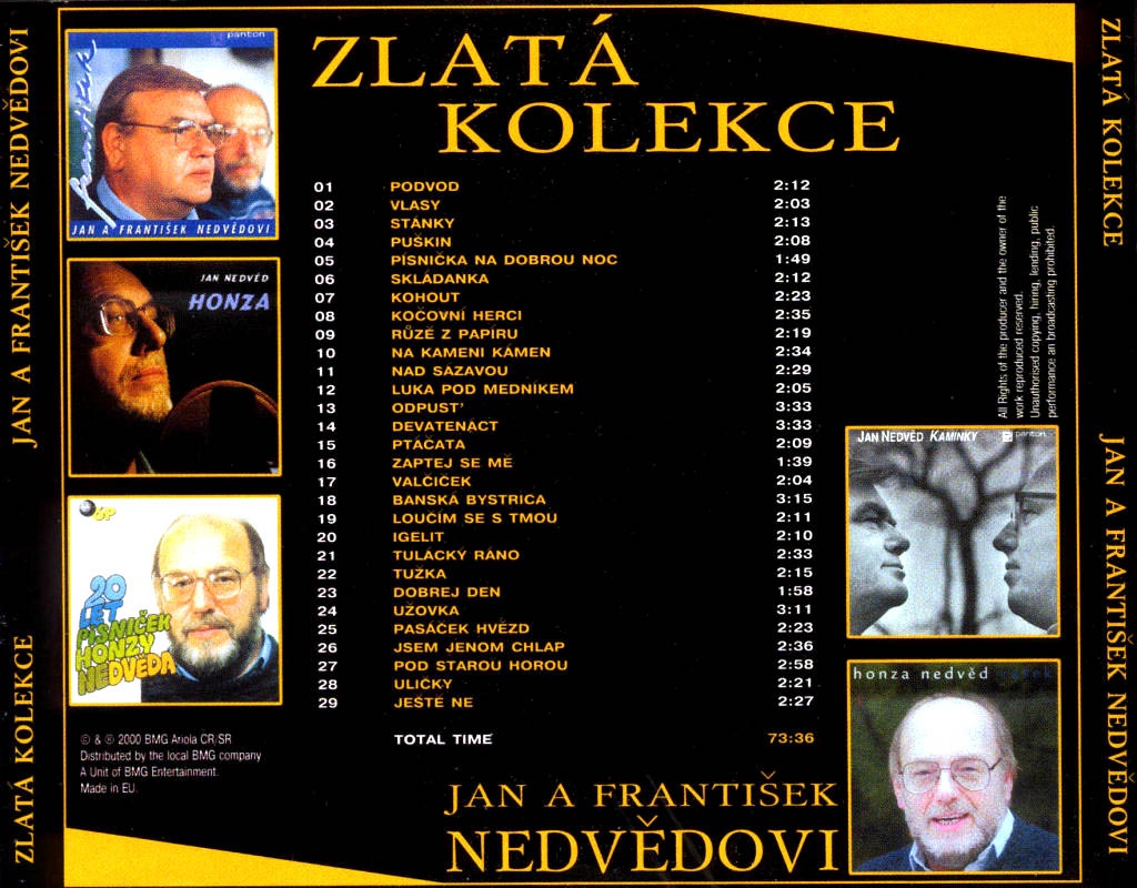 Kúpim 2CD Jan a František Nedvědovi Zlatá Kolekce - 3