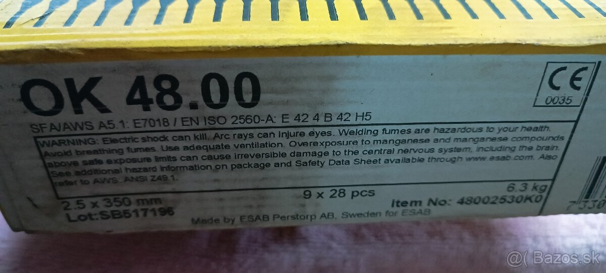 Predám elektródy ESAB VACPAC - 3