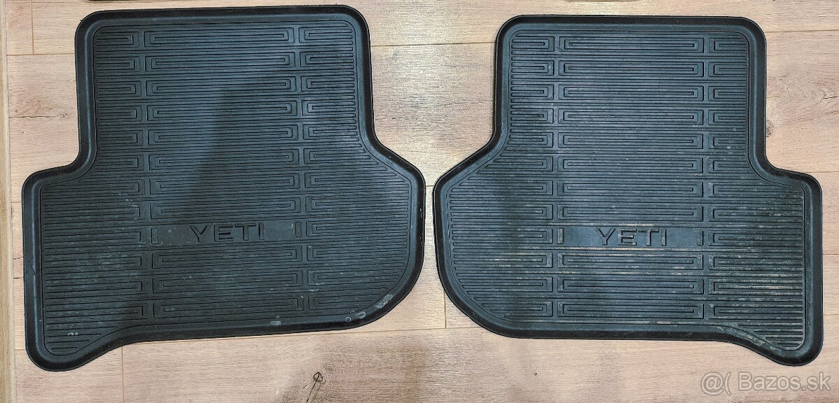 Škoda Yeti - originál gumové rohože - 3