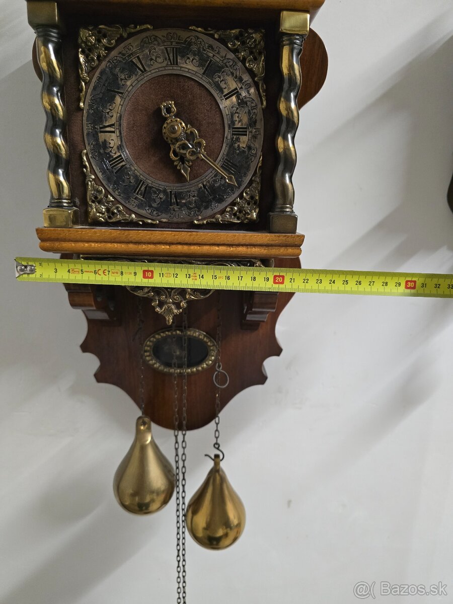 Nástenné drevene hodiny wuba... - 3