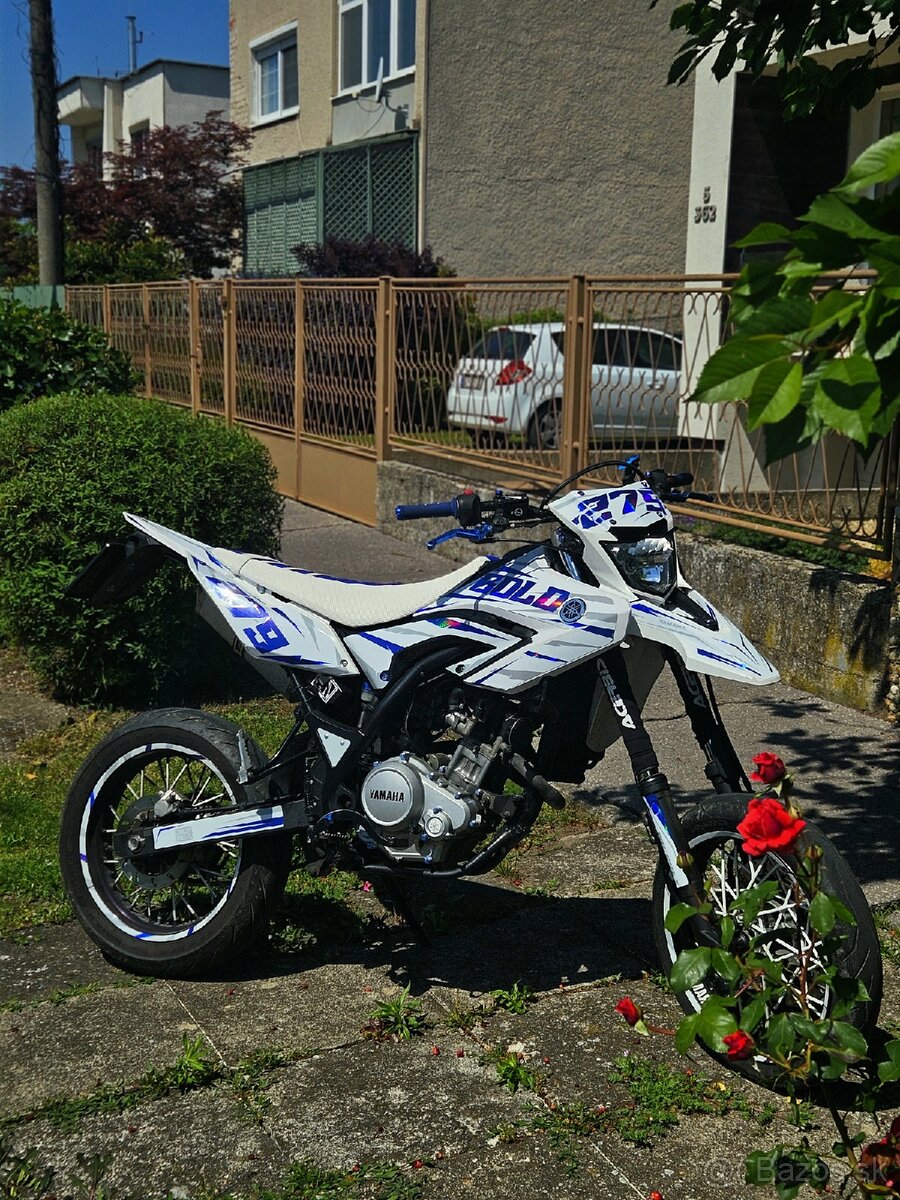 Yamaha WR 125X – ladený výfuk Giannelli, A1, TOP vzhľad