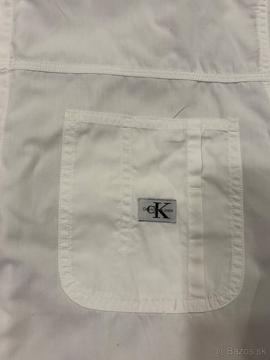Calvin Klein panska biela kosela L - 3