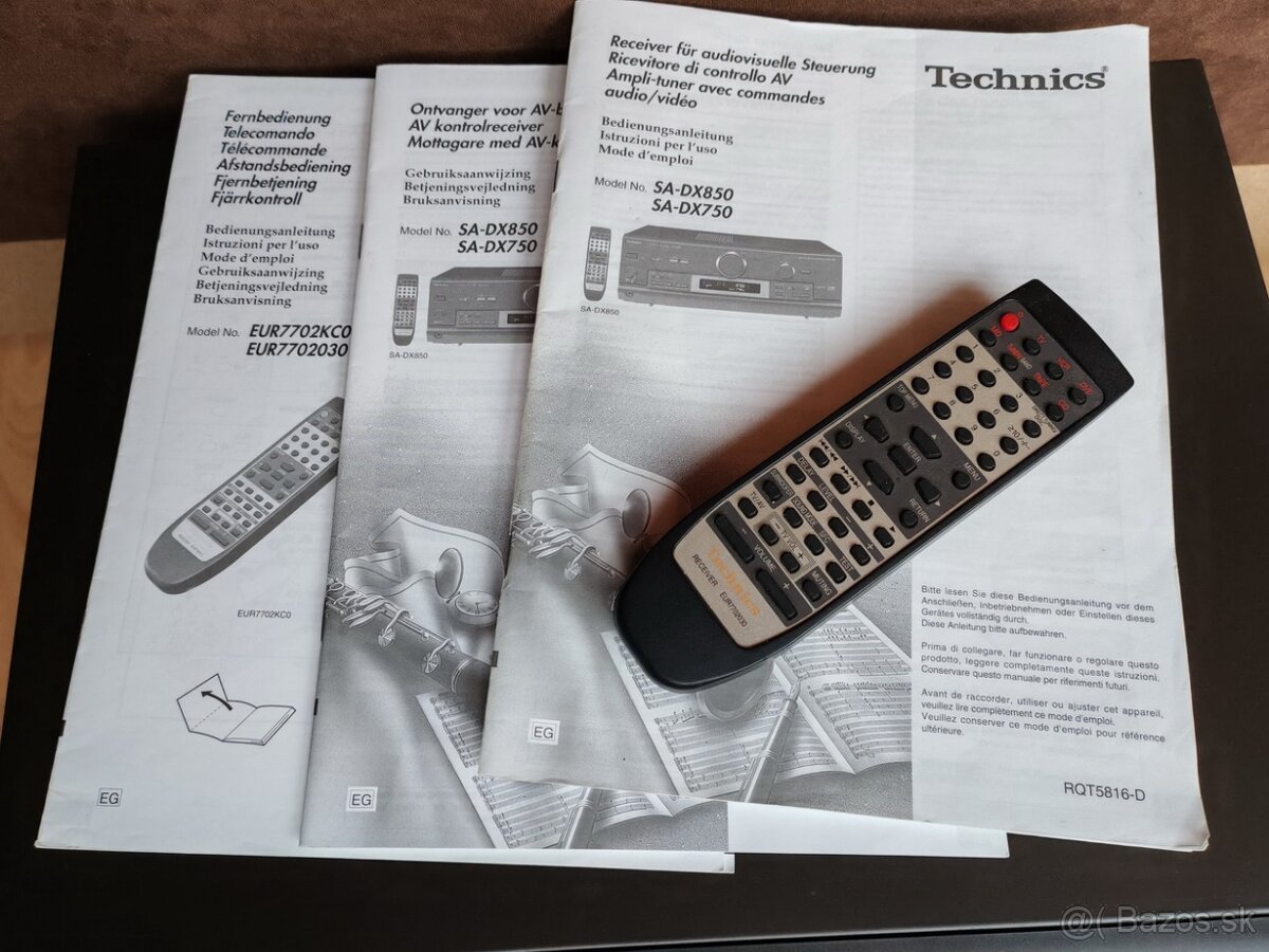 5.1 zosilňovač domáceho kina Technics SA-DX850 komplet - 3
