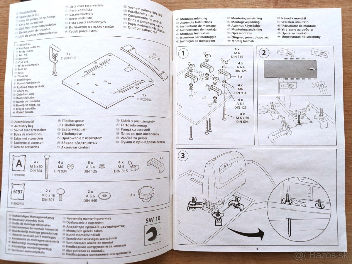 Stolík pre priamočiaru pílu - 3