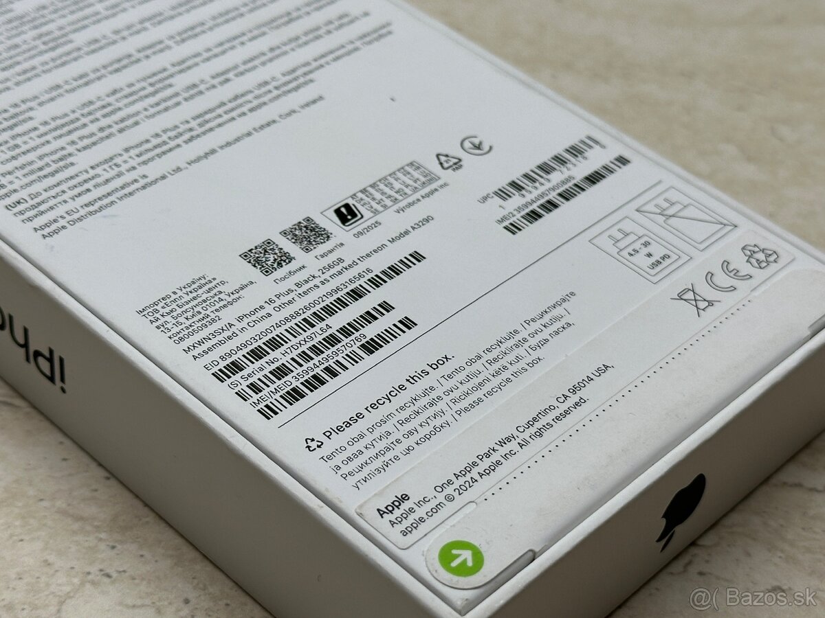 iPhone 16 Plus 256GB, Black (nový, nerozbalený) - 3