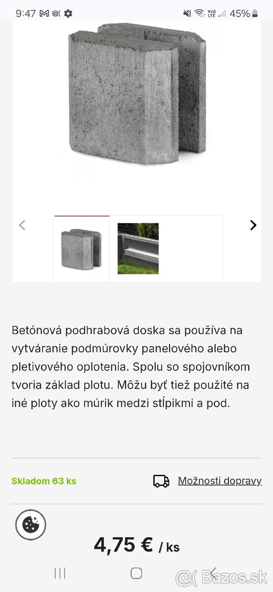 13ks betónových spojovnikov - 3