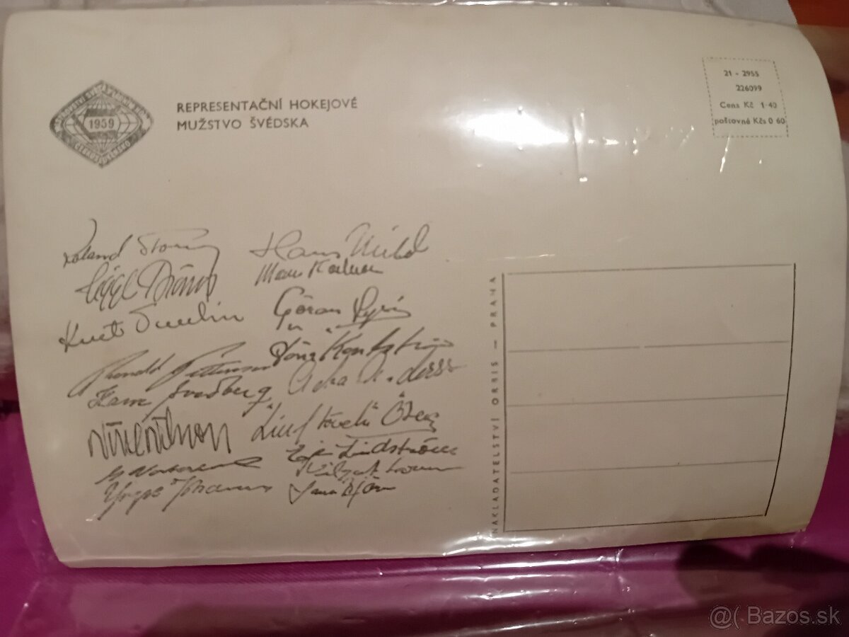 Pohľadnice hokej MS 1959 - 3