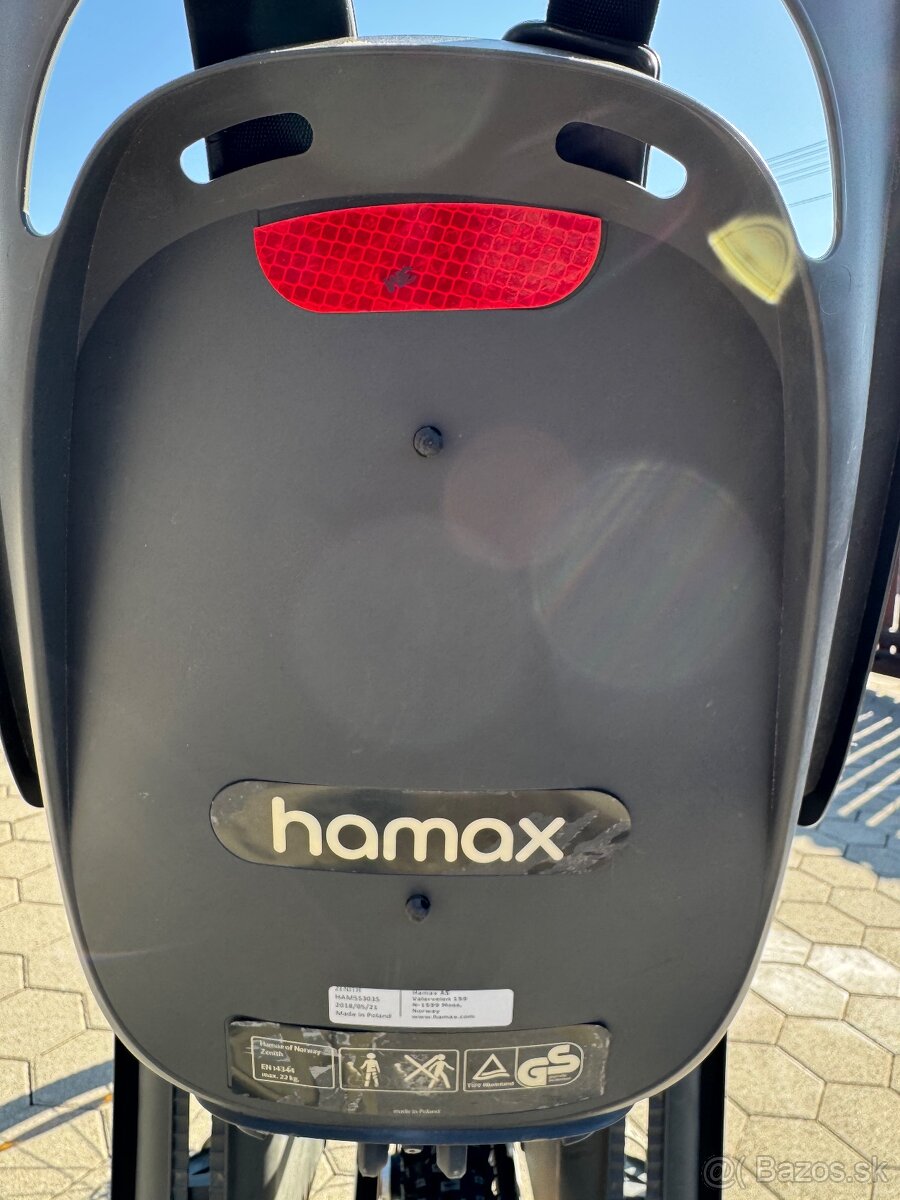 HAMAX Cyklosedačka s adaptérom Zenith W grey/red - 3