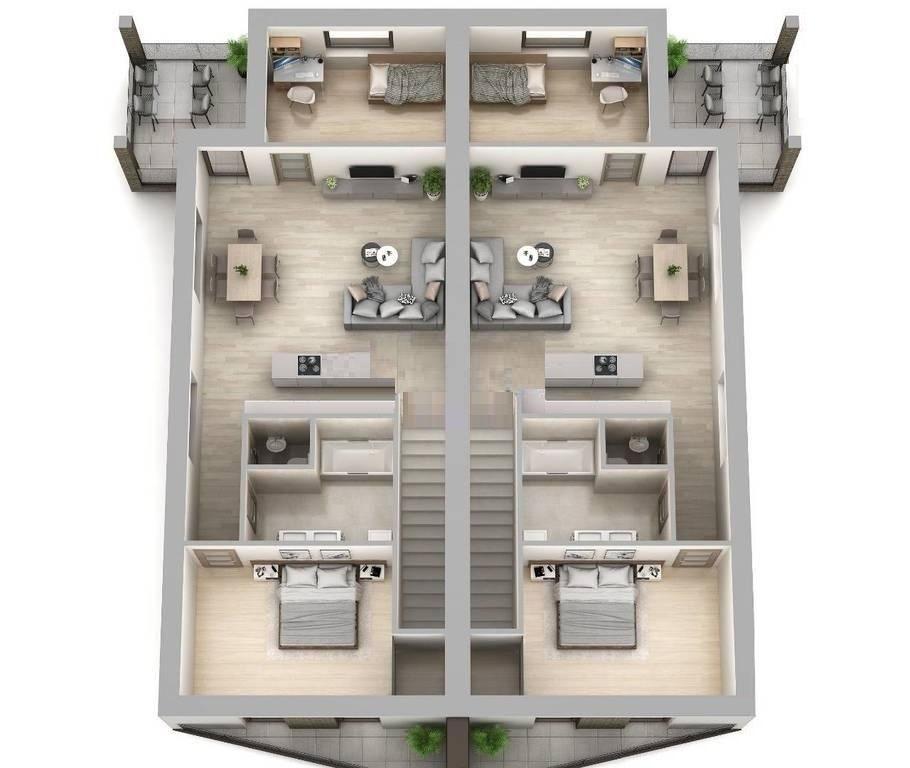 Novostavba 3 izbový byt 90,96 m2 s 2 terasami a parkoviskom - 3
