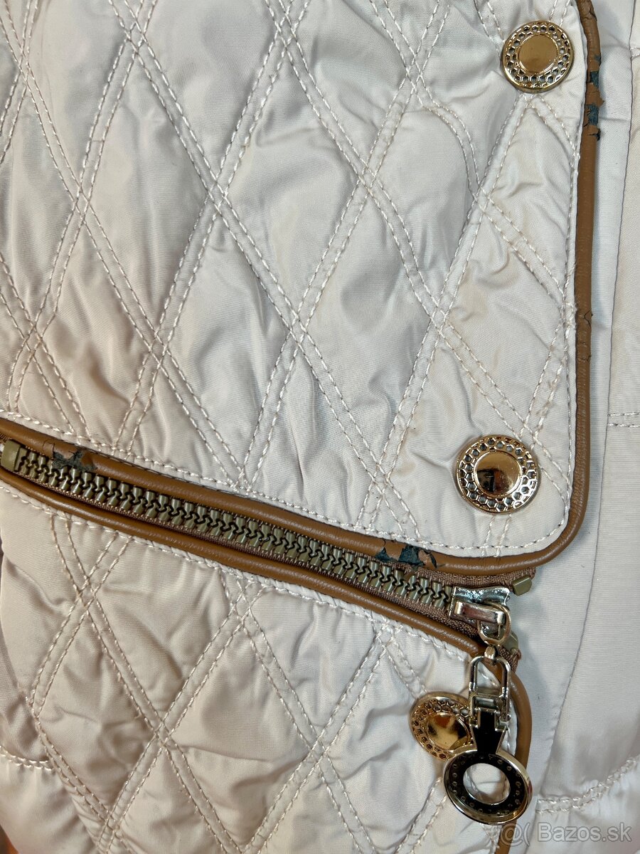 Béžová zimná bunda, S - 3