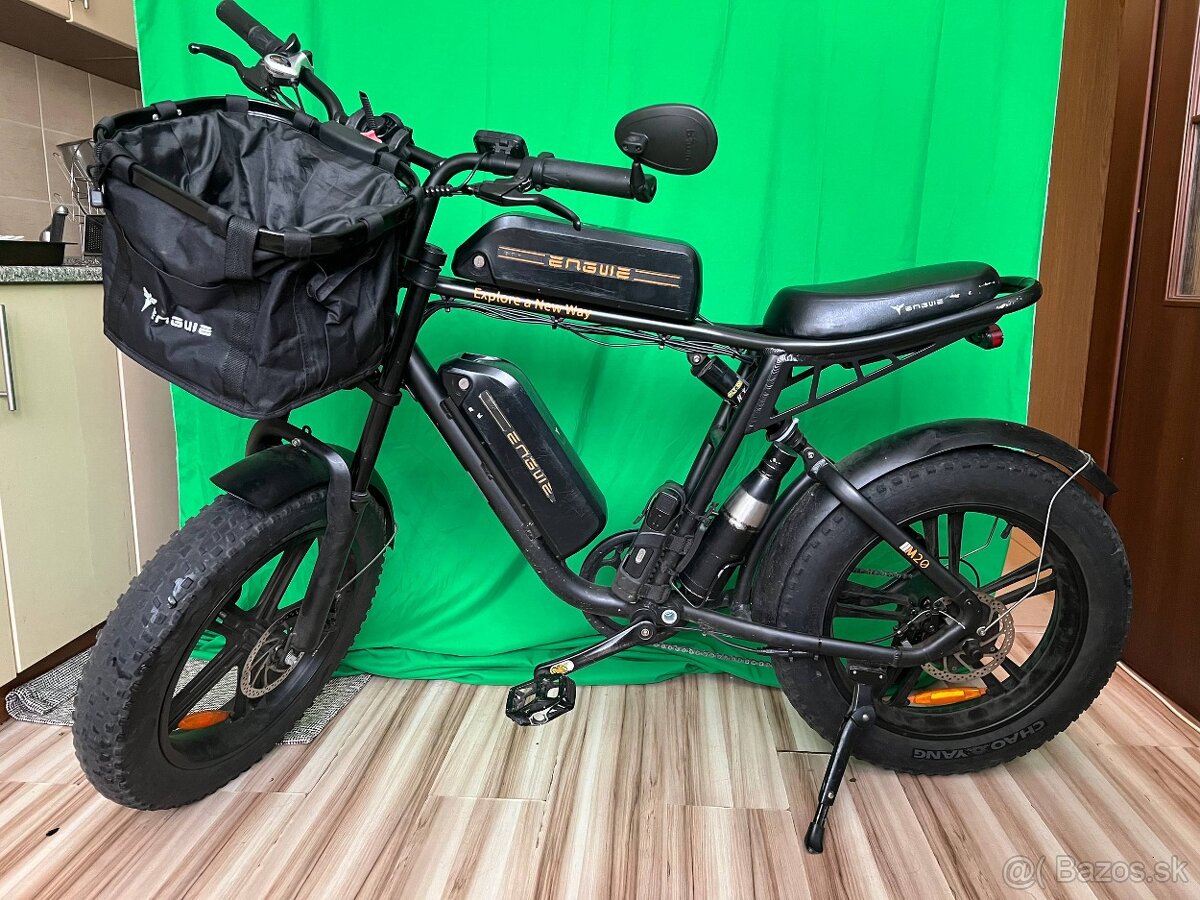 Engwe M20 – 4 batérie, 40+ km/h, 60 km bez pedálovania - 3