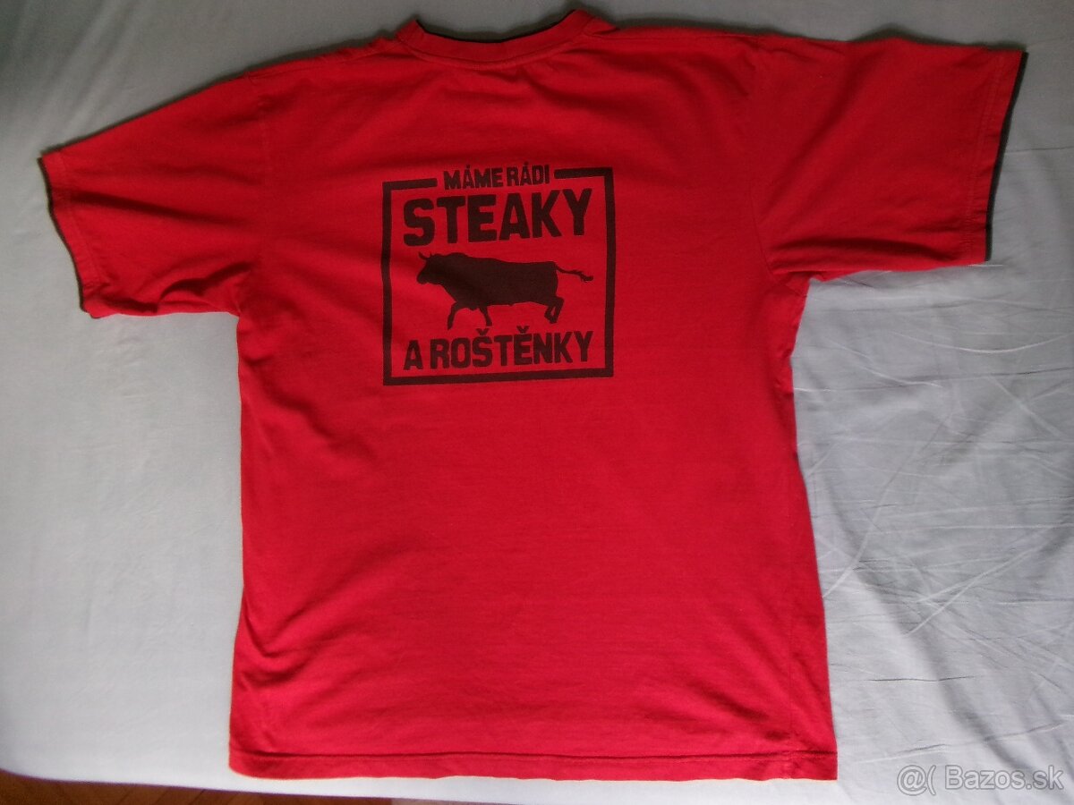 Tričko Máme rádi steaky a roštěnky - Gambrinus. - 3
