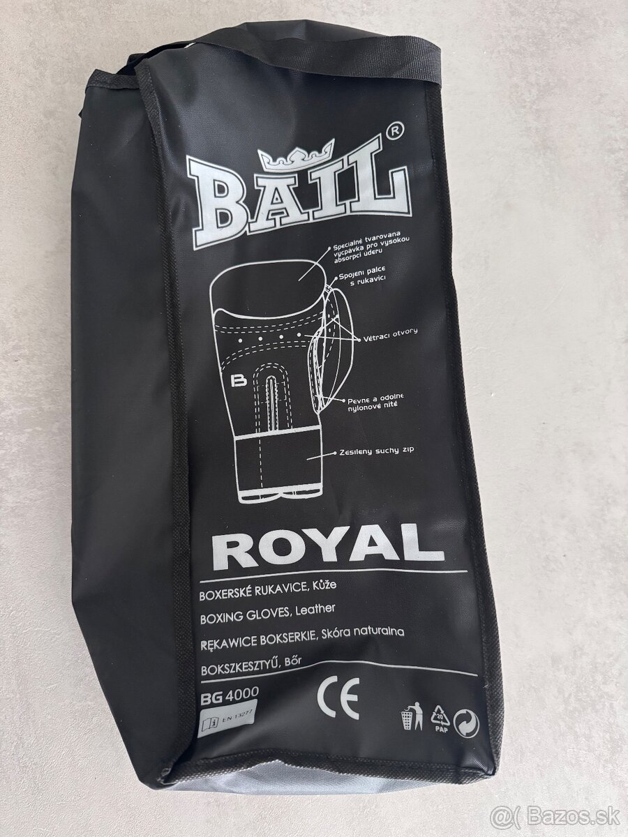 Boxerské rukavice BAIL(pravá koža) veľ. 10 oz - 3
