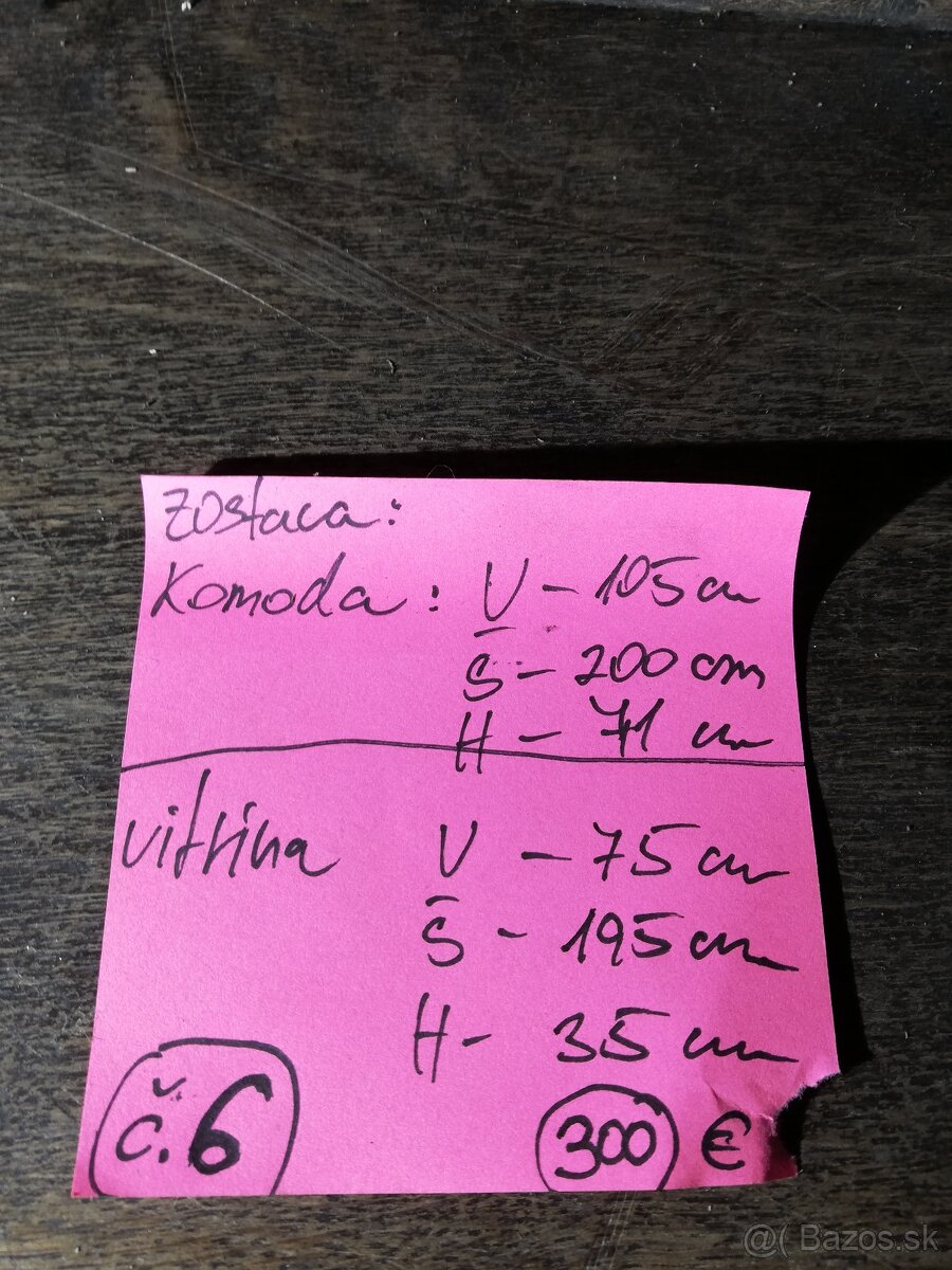 Komoda + vitrína č.6 - 3