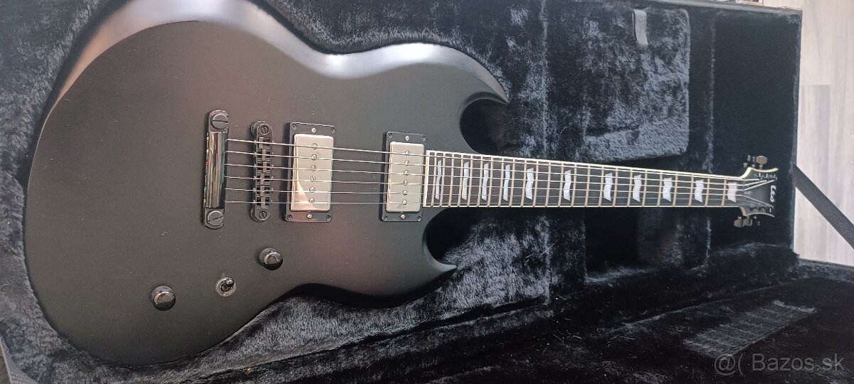 Predám elektrickú gitaru ESP LTD VIPER 400 Baritone Black - 3