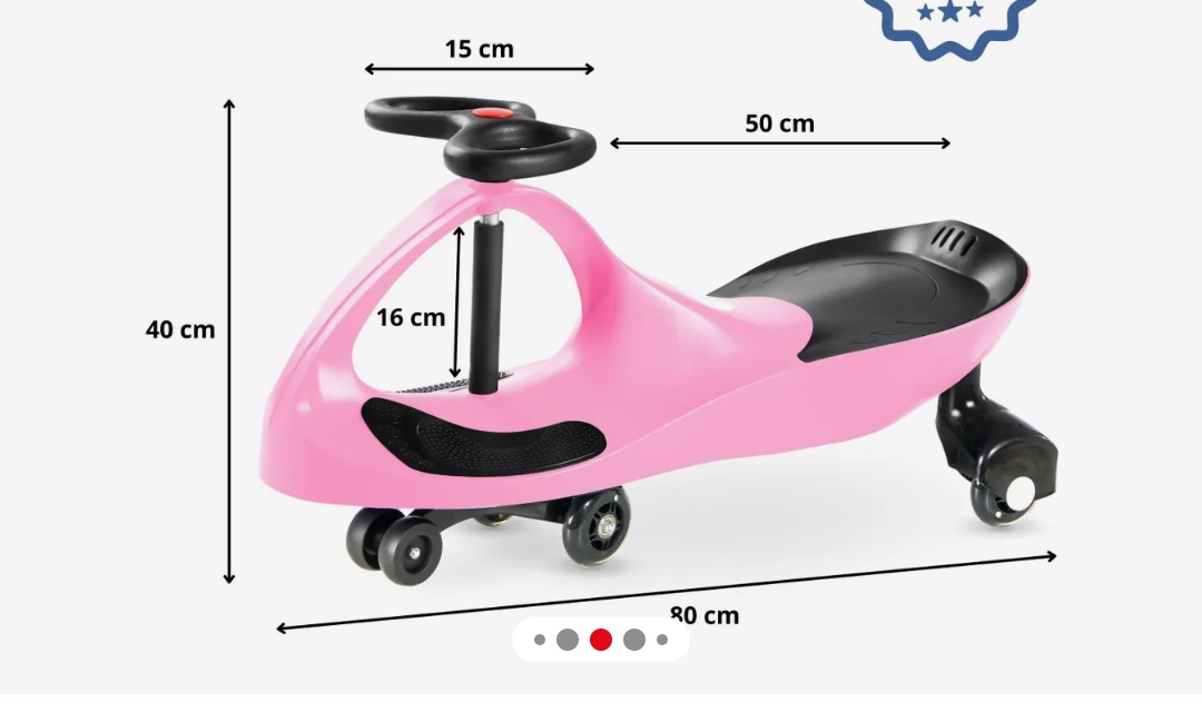 Otočné autíčko s riadidlami - 3