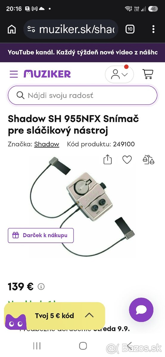 Snímač na kontrabas - 3