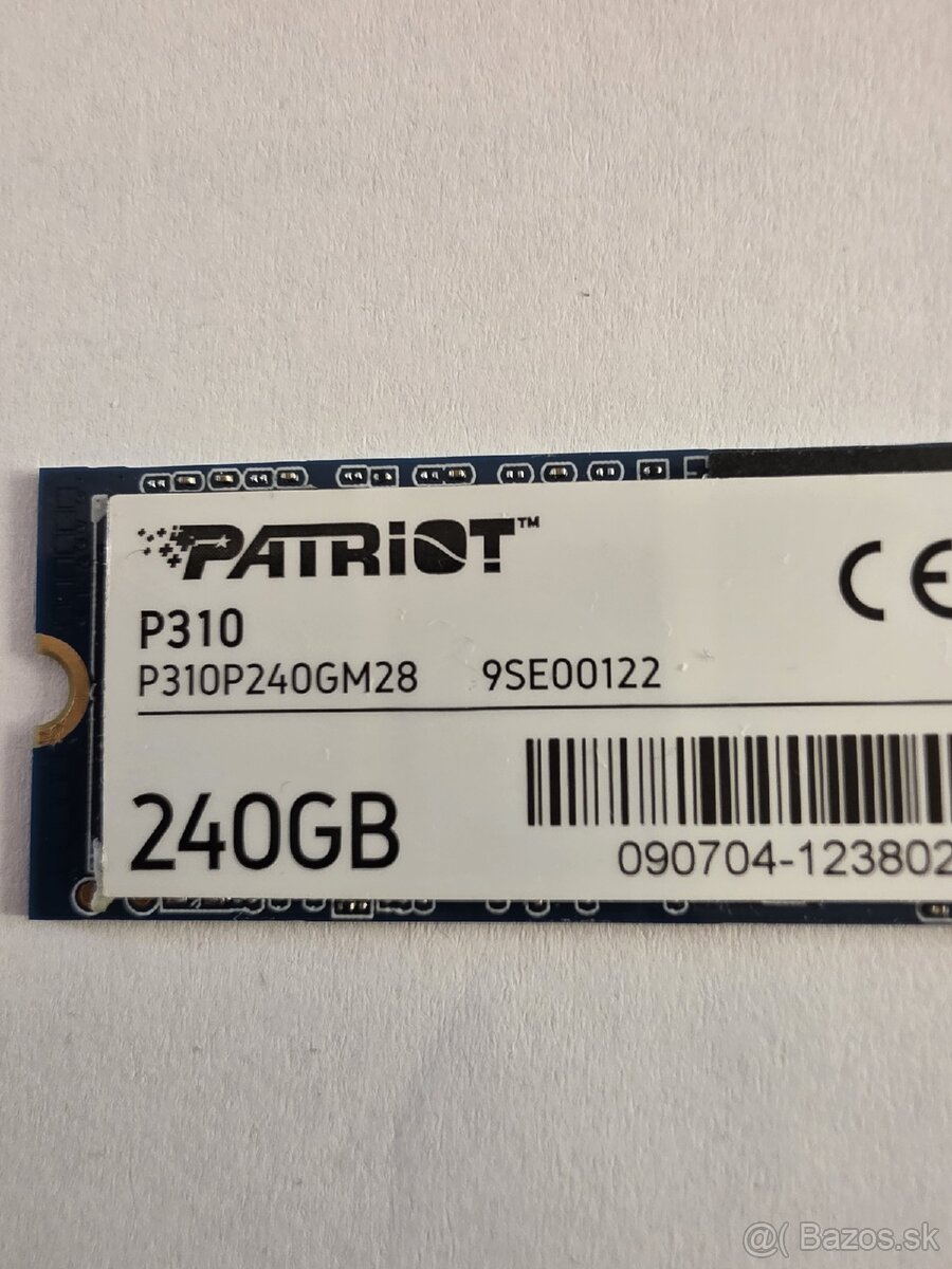 Predám SSD disk Patriot P310 M.2 - 3