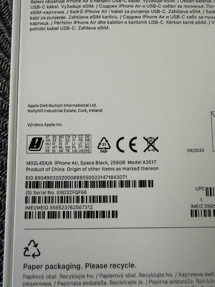 iPhone 17 Air 256Gb Space Black - 3