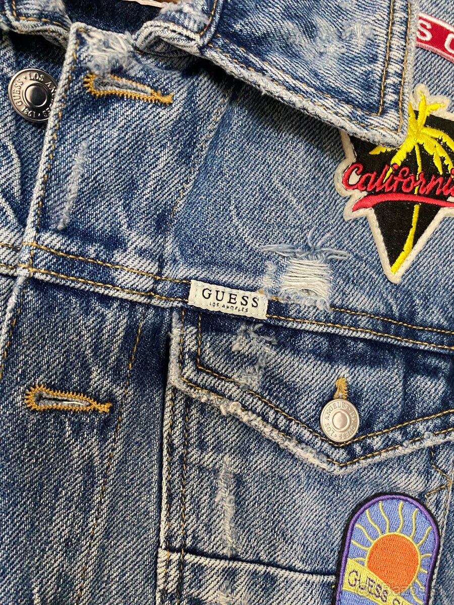 Panska riflova vesta denim Guess - 3