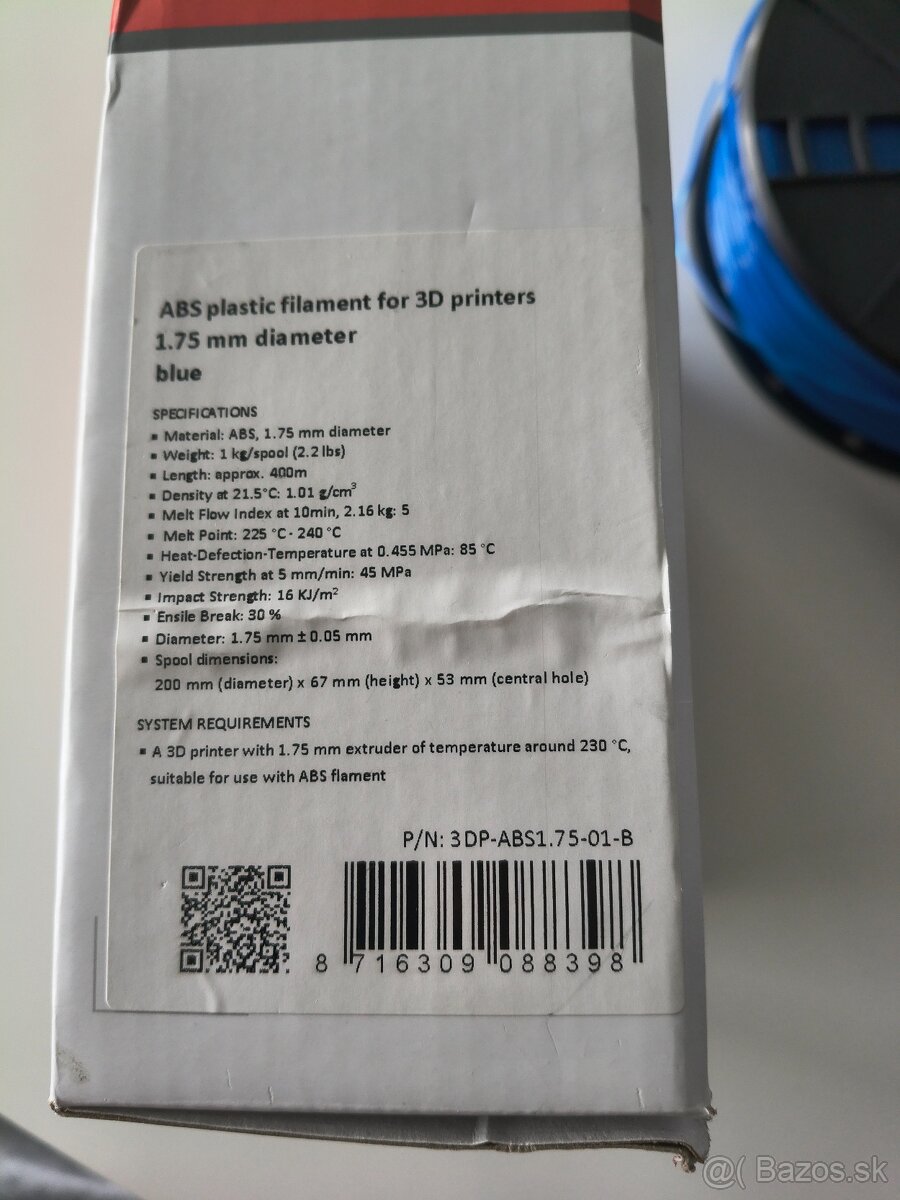 GEMBIRD modrý ABS filament - 3