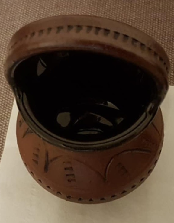 Dekorácia - zdobený keramický džbánik - 3