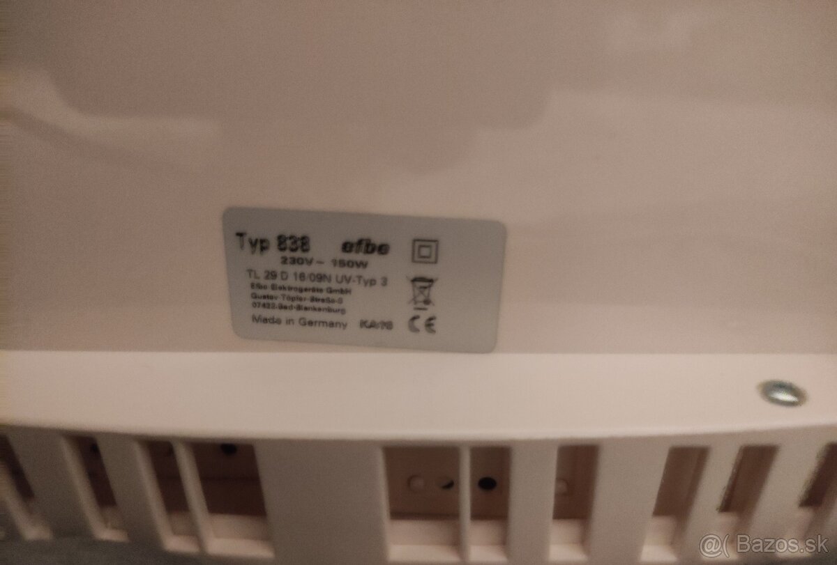 Tvarové solárium Efbe Schott 838 - 3