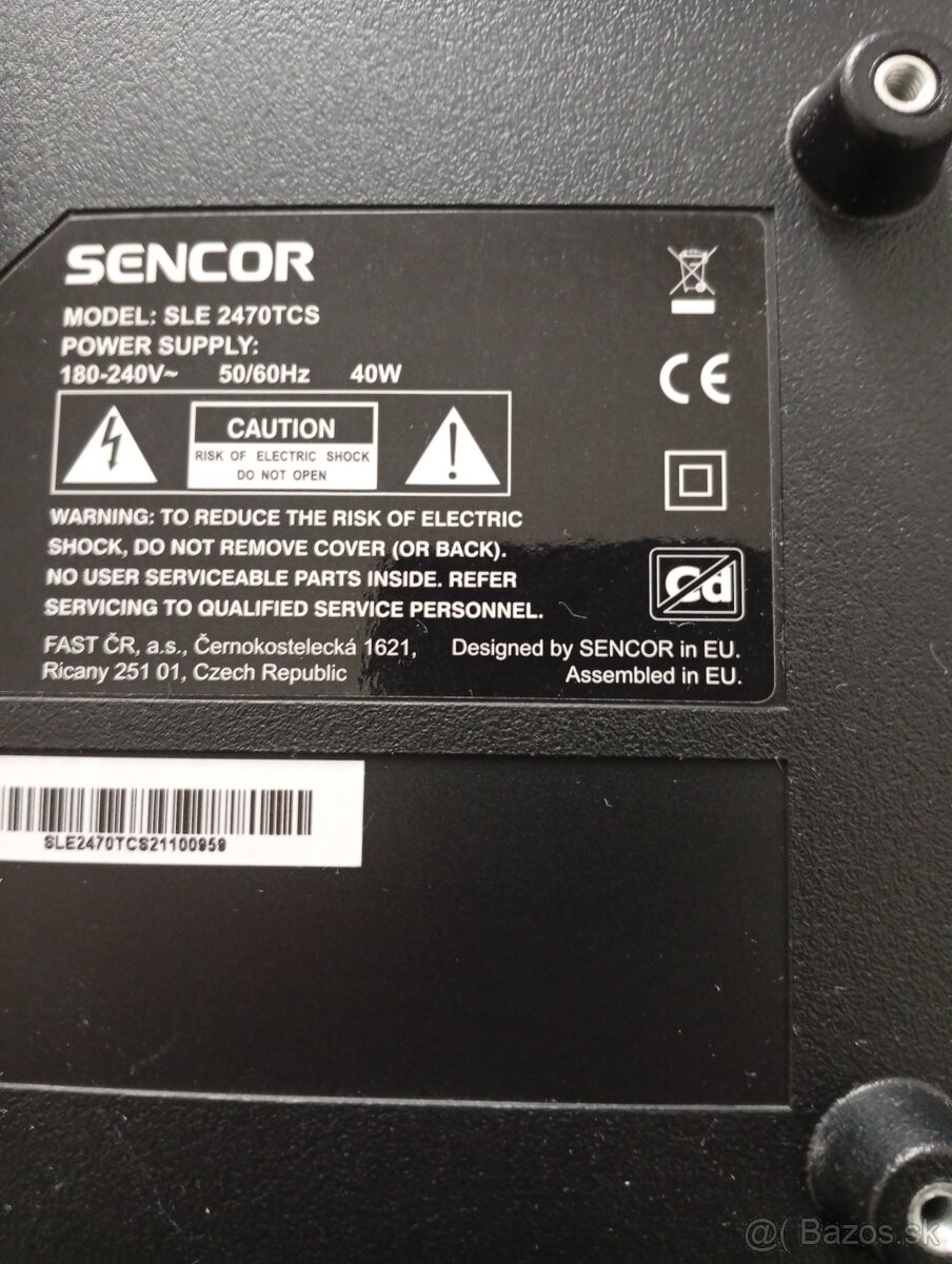 Predám televízor Sencor -220/12 V. - 3