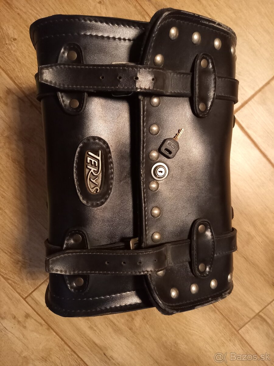 Kožený kufor na choppra - 3