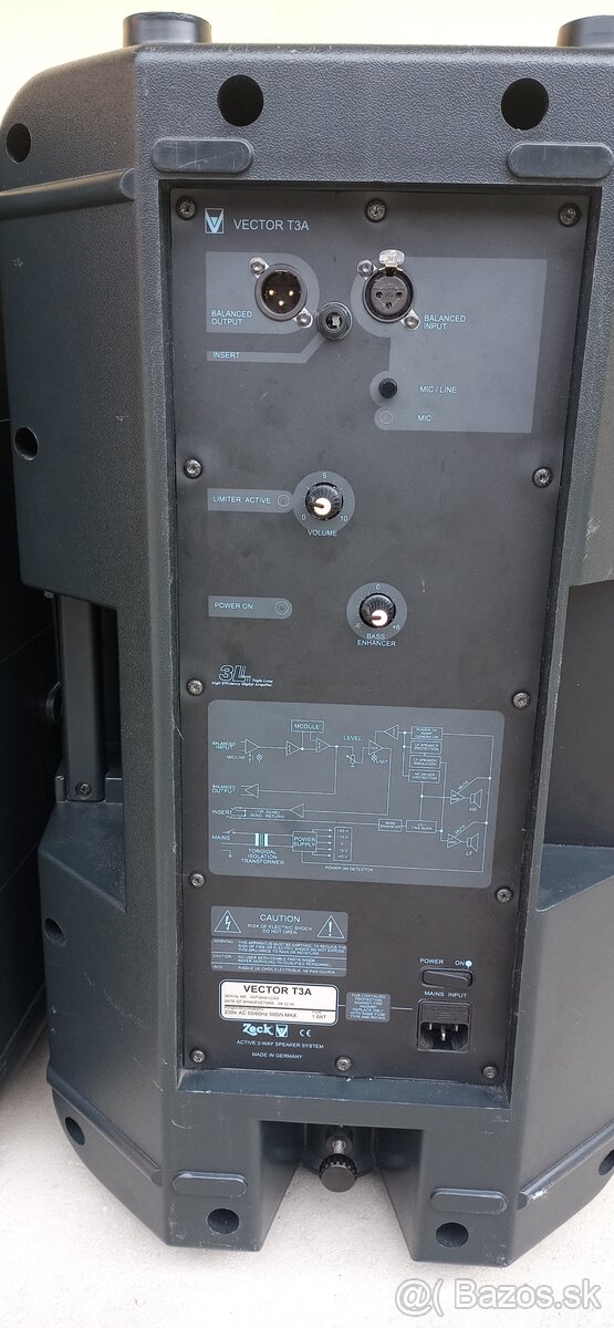 Predám aktívne reproboxy Zeck Vector T3A - 3