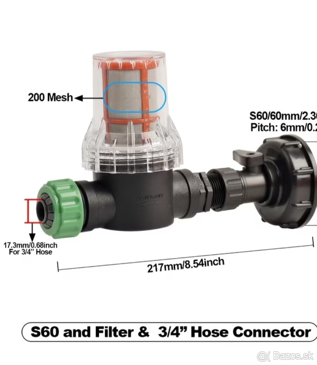 IBC adapter s filtrom 3/4 - 3
