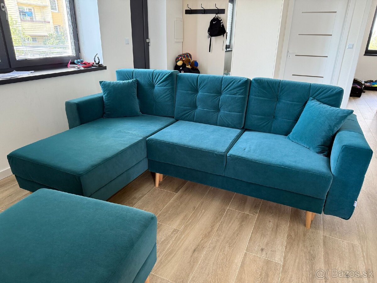 Sedacia súprava s taburetkou. - 3