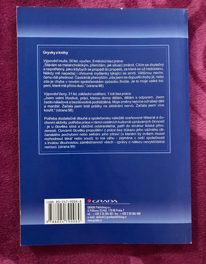 Nezaměstnanost psychologický, ekonomický a sociální problém - 3