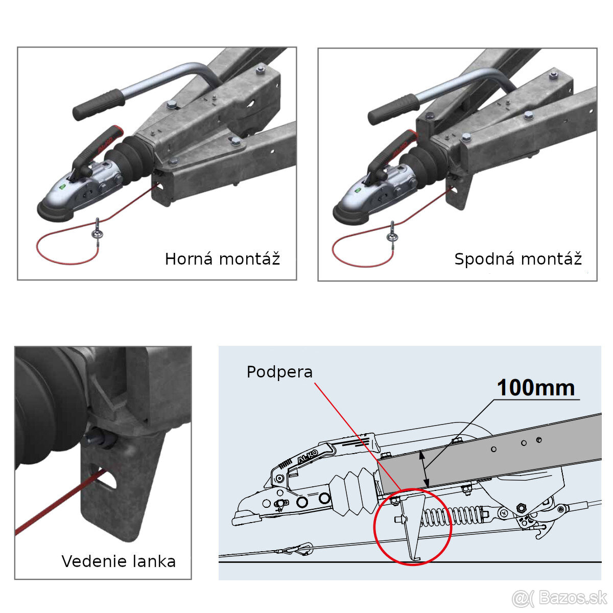 Predám tiahlo - nájazdovú brzdu AL-KO - 3