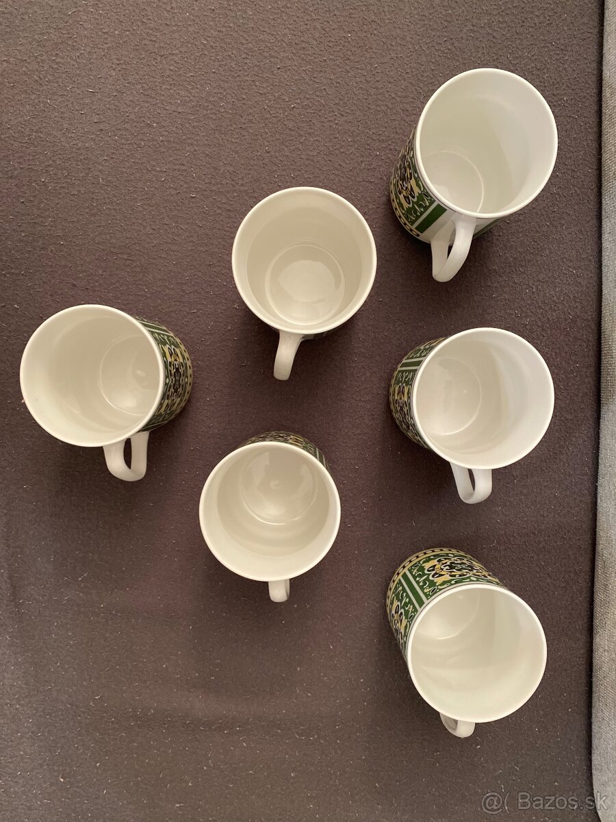 Retro čínske hrnčeky - zelené - 3